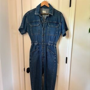 freepeople marci denim jumpsuit small